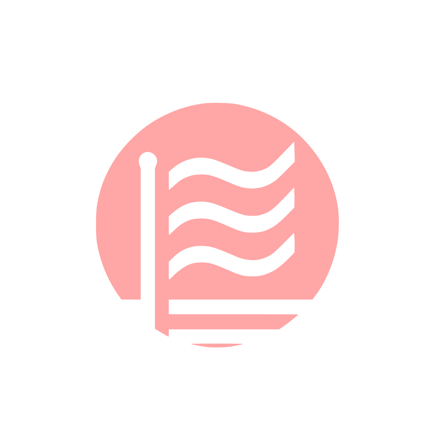 Circular Flag Logo #ffa6a6