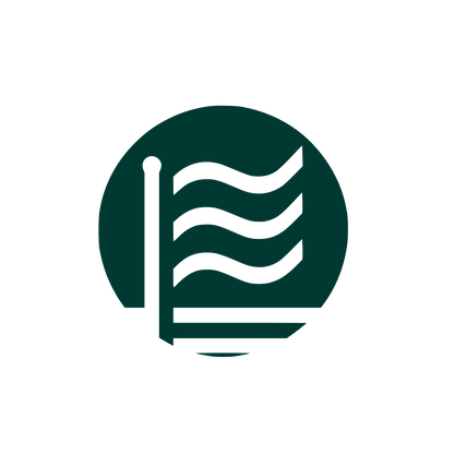 Circular Flag Logo #003932