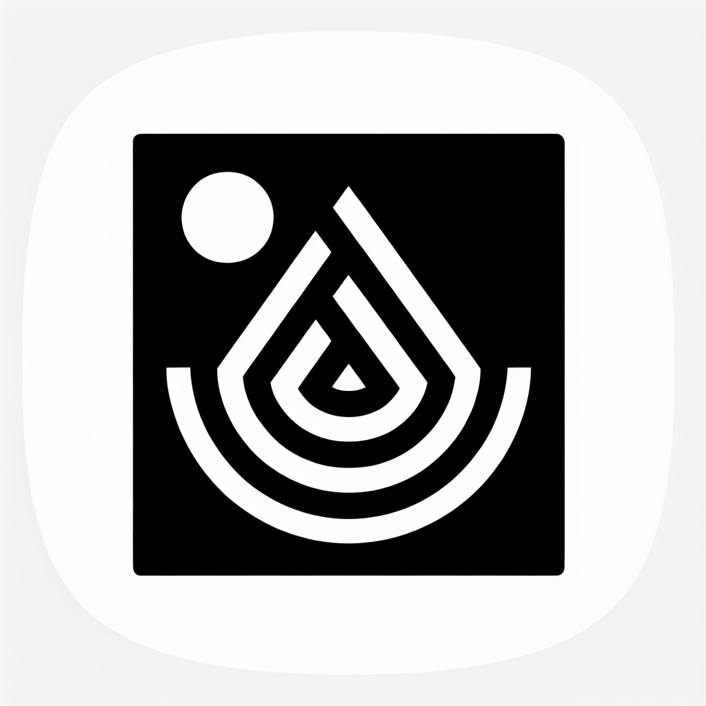 Abstract Drop with Sun Logo