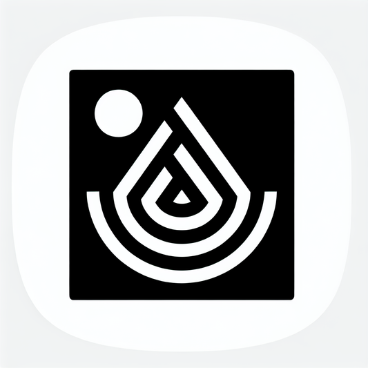 Abstract Drop with Sun Logo