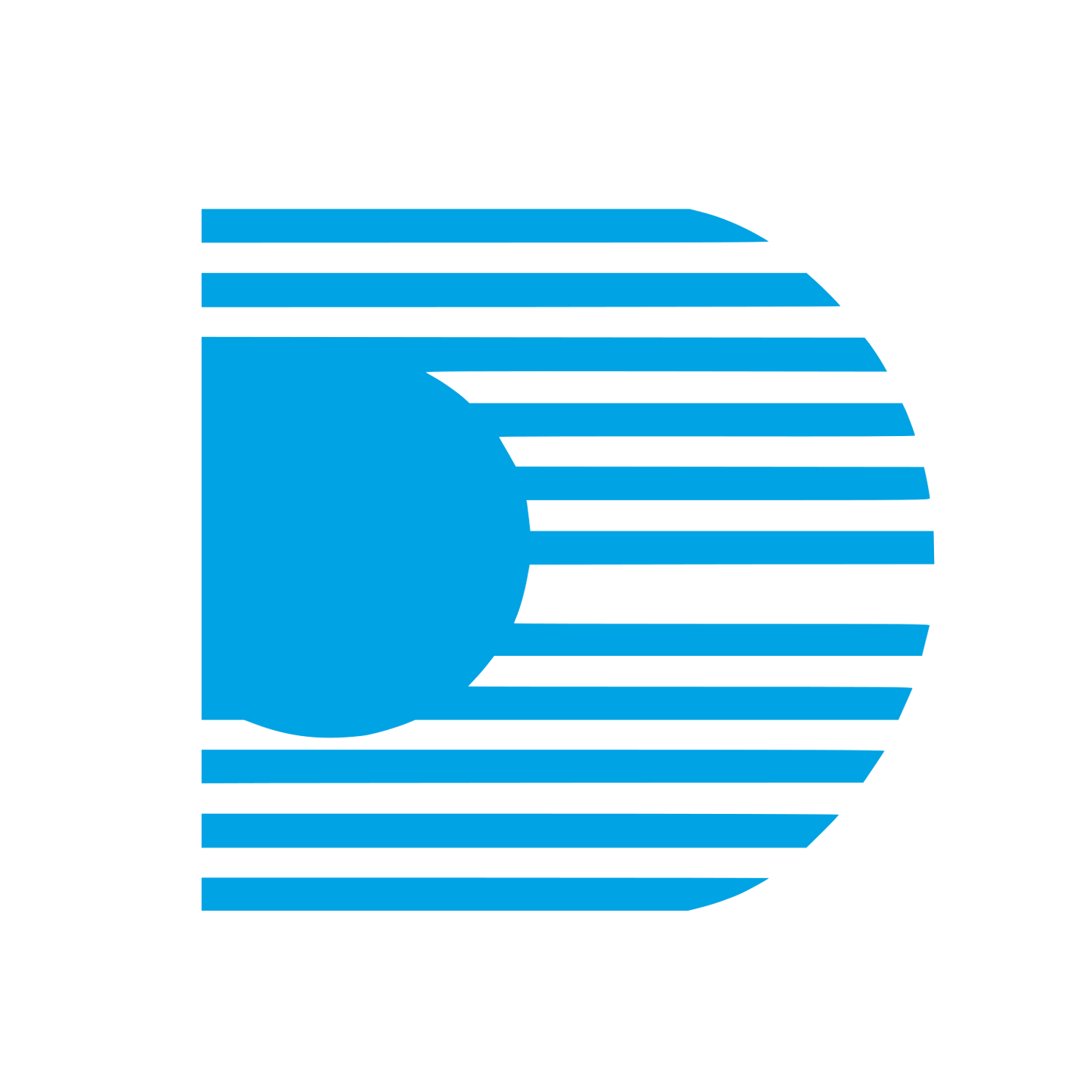 Stripe Flag Logo #00a3e4