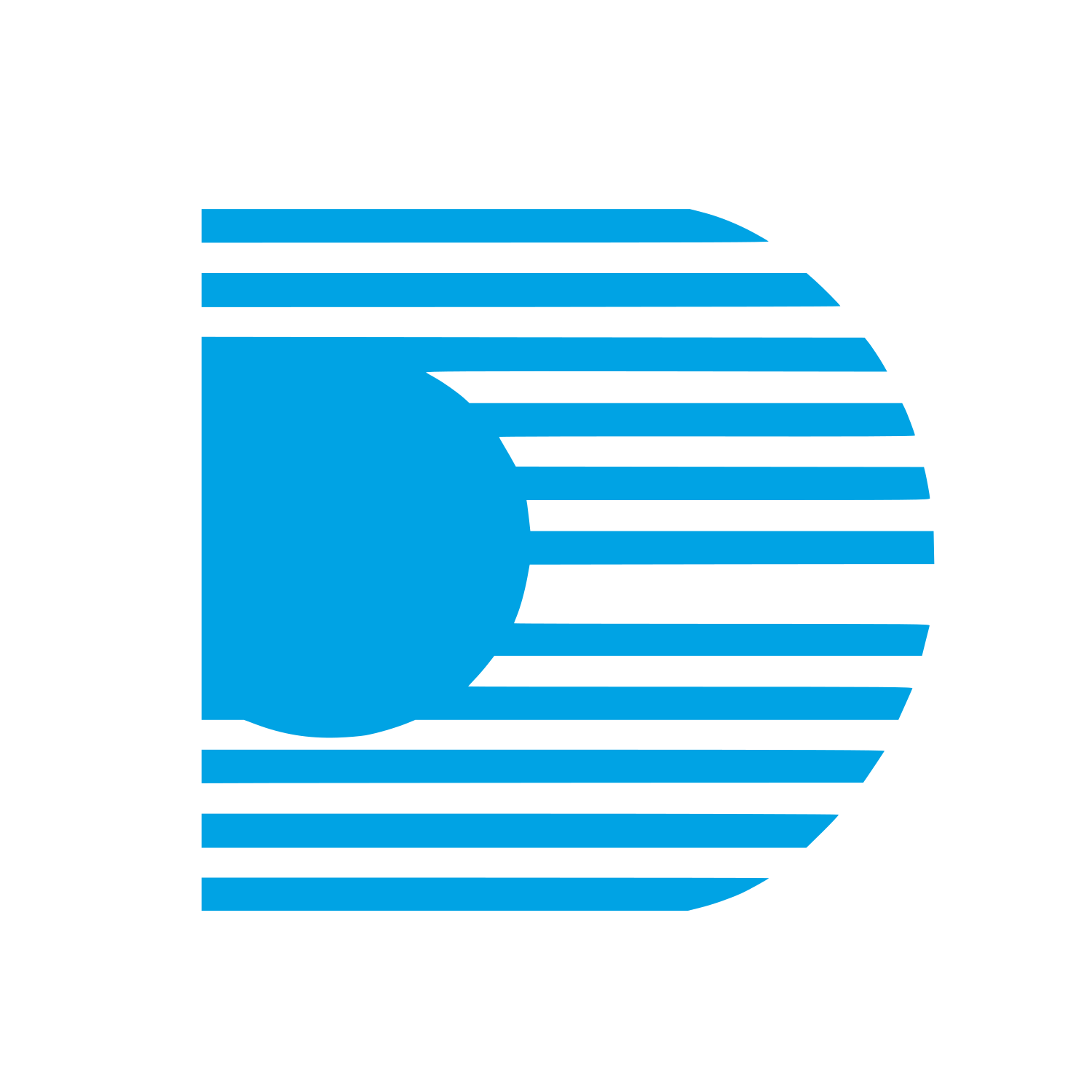 Stripe Flag Logo #00a3e4