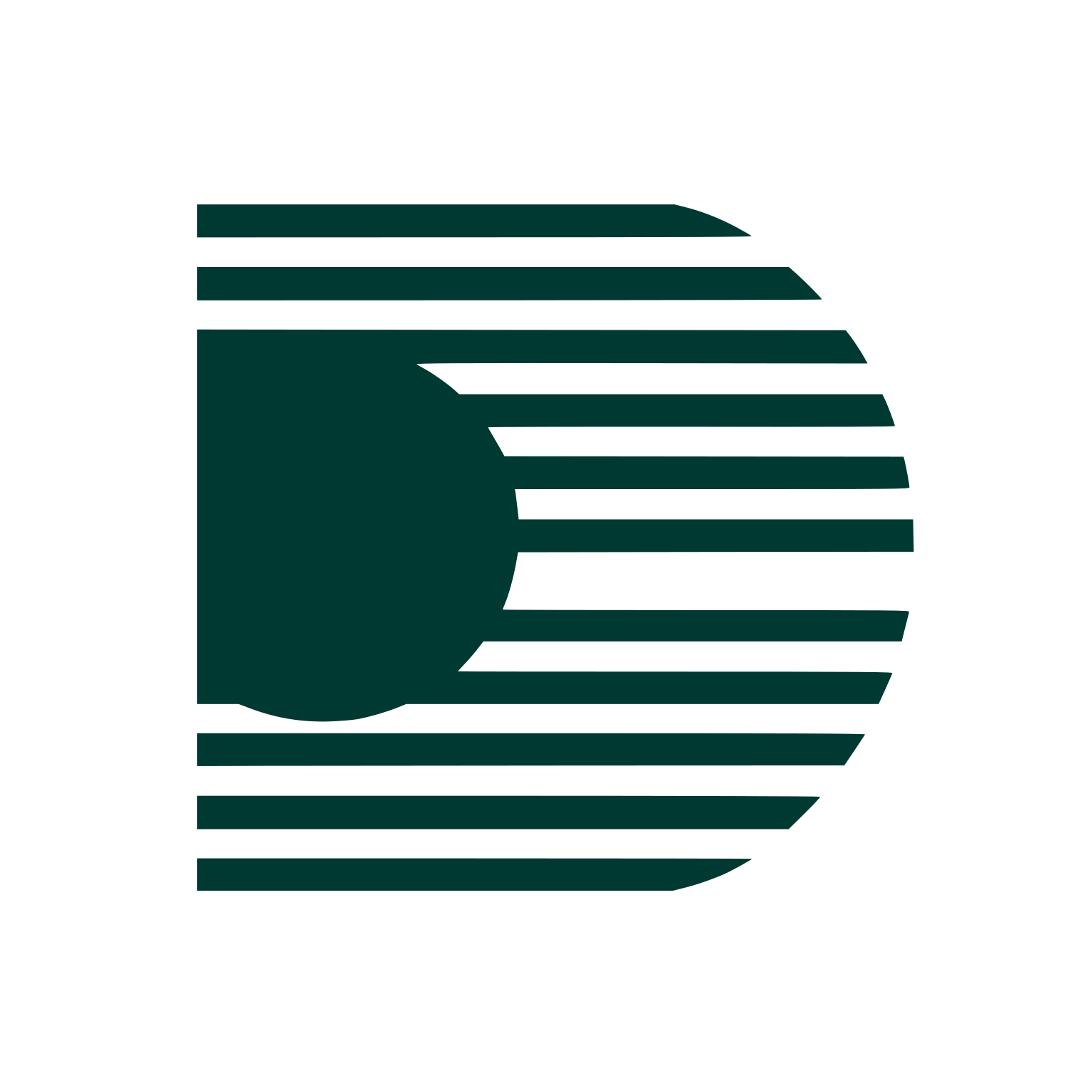 Stripe Flag Logo #003932
