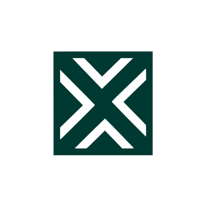 Geometric X Arrow Badge #003932