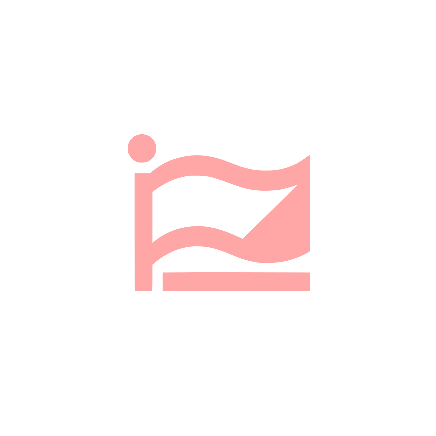 Waving Flag Logo #ffa6a6