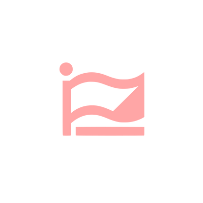Waving Flag Logo #ffa6a6