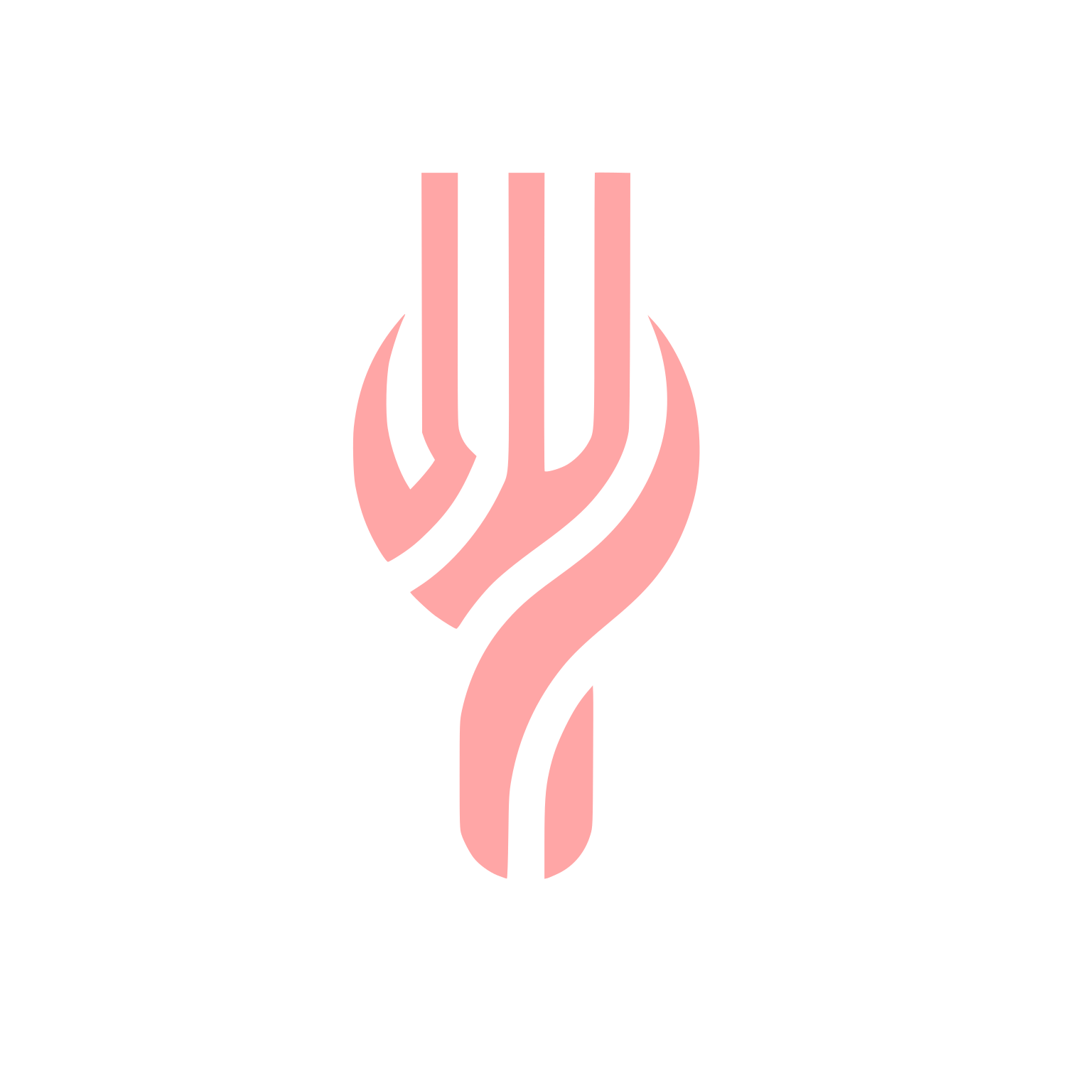 Fork Logo #ffa6a6