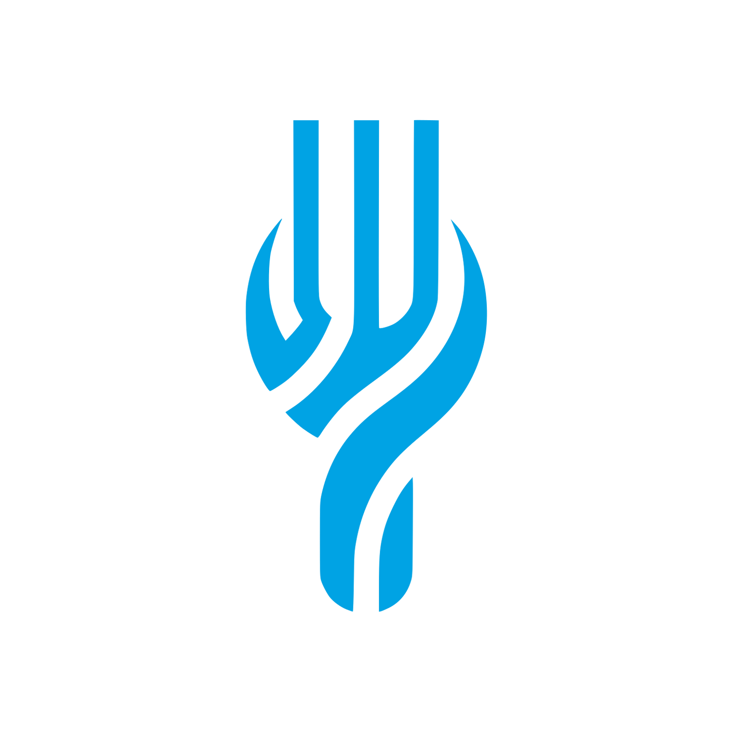 Fork Logo #00a3e4