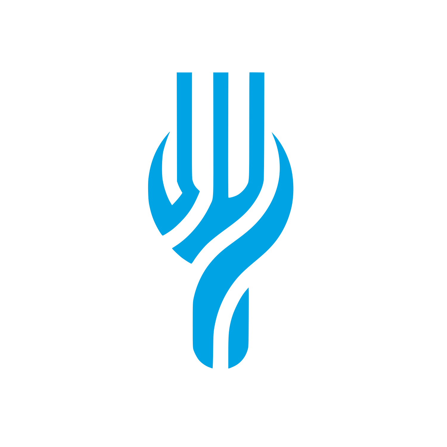 Fork Logo #00a3e4