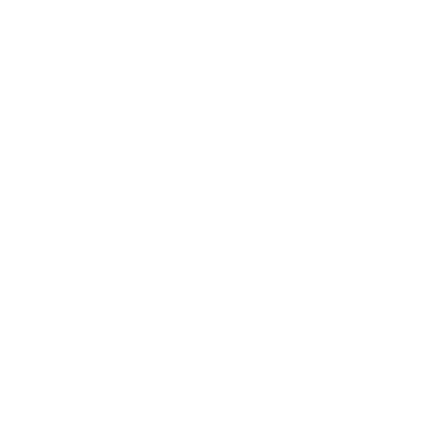 Fork Logo #ffffff