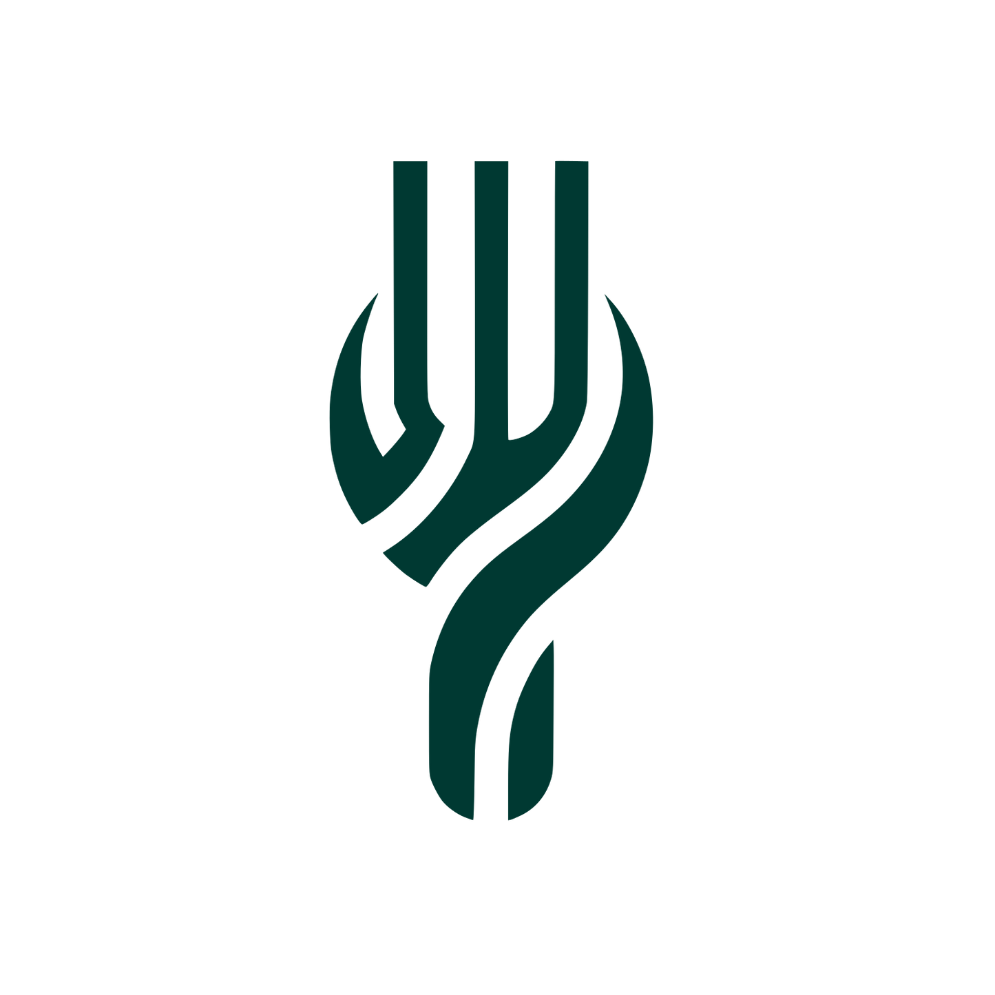 Fork Logo #003932
