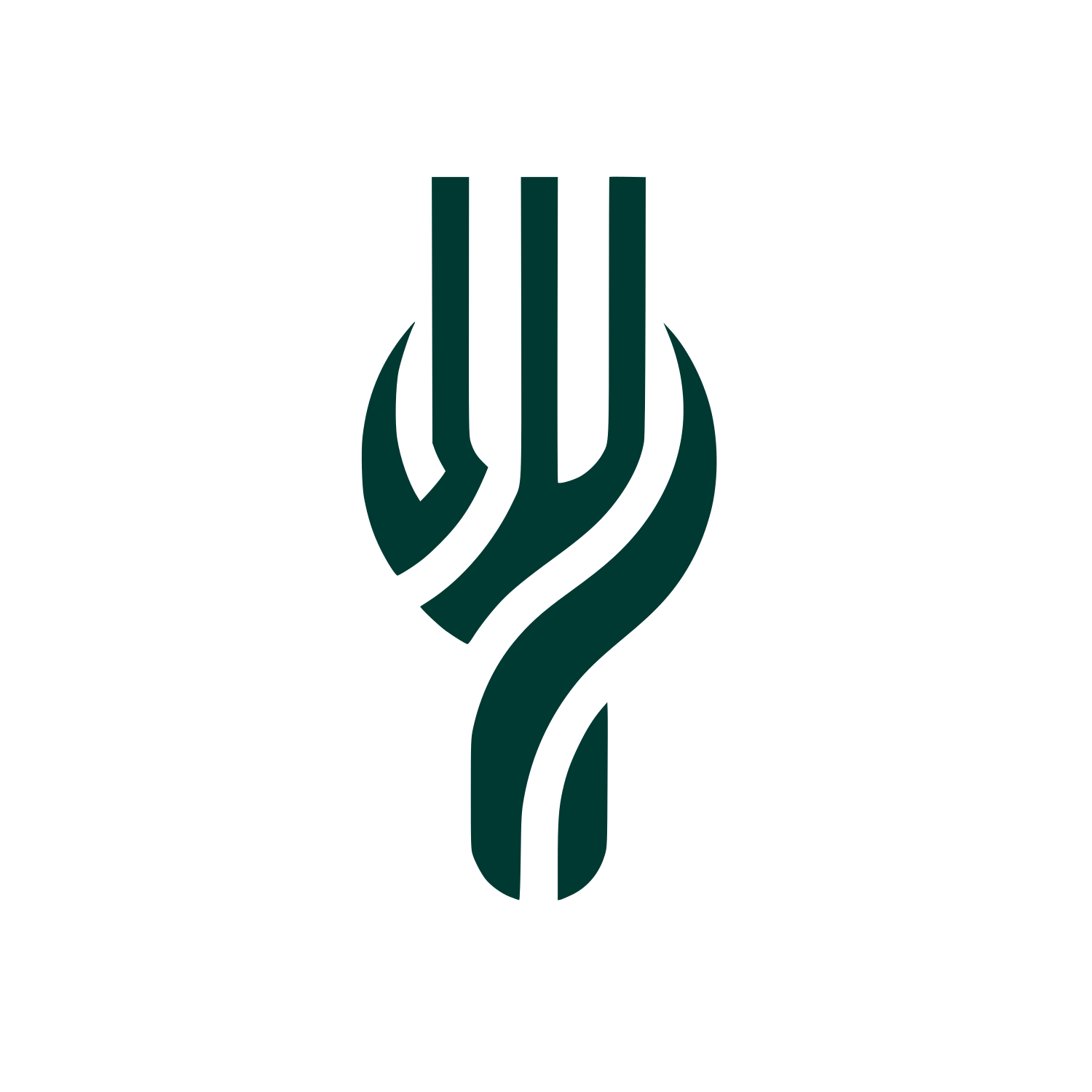 Fork Logo #003932