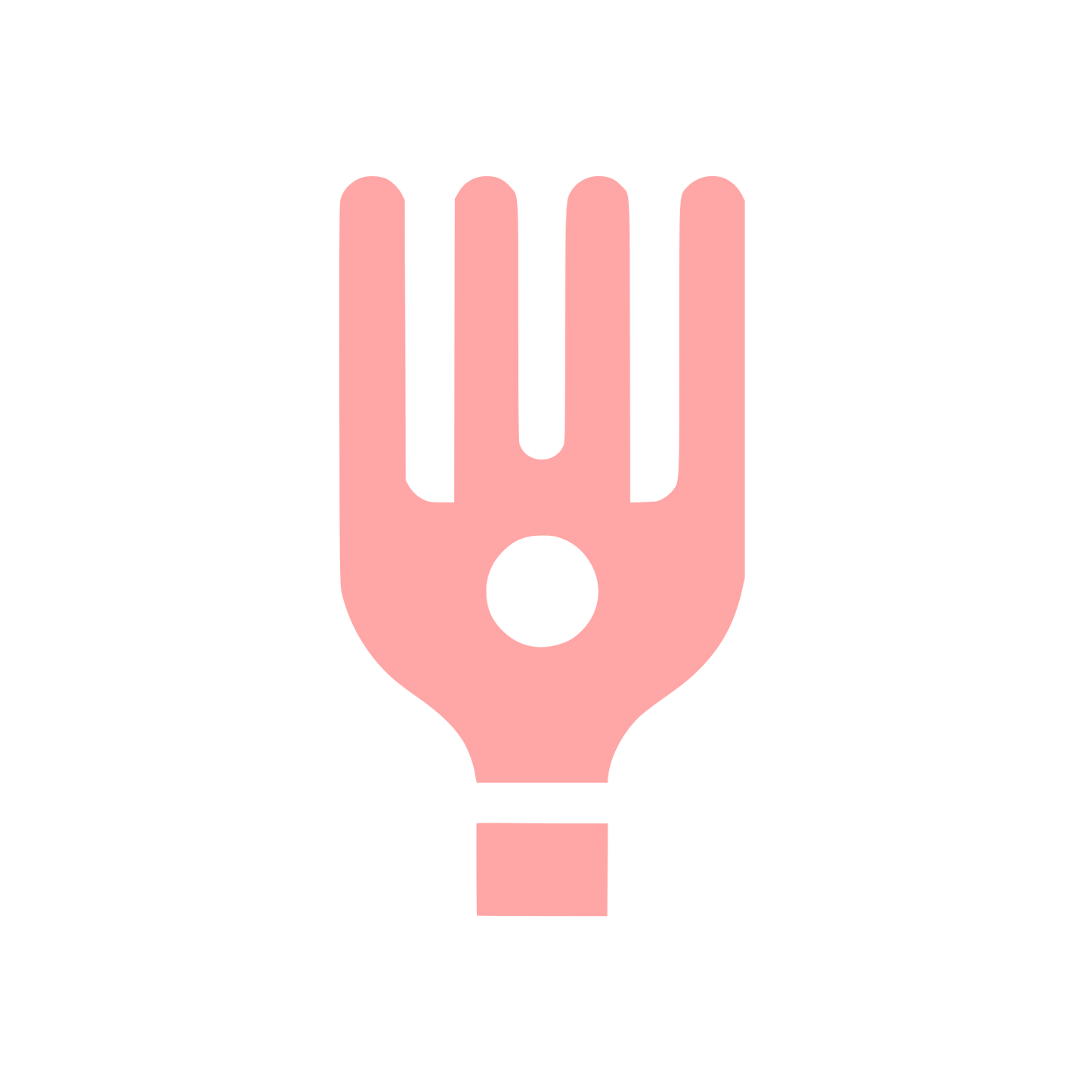 Hand Silhouette Logo #ffa6a6
