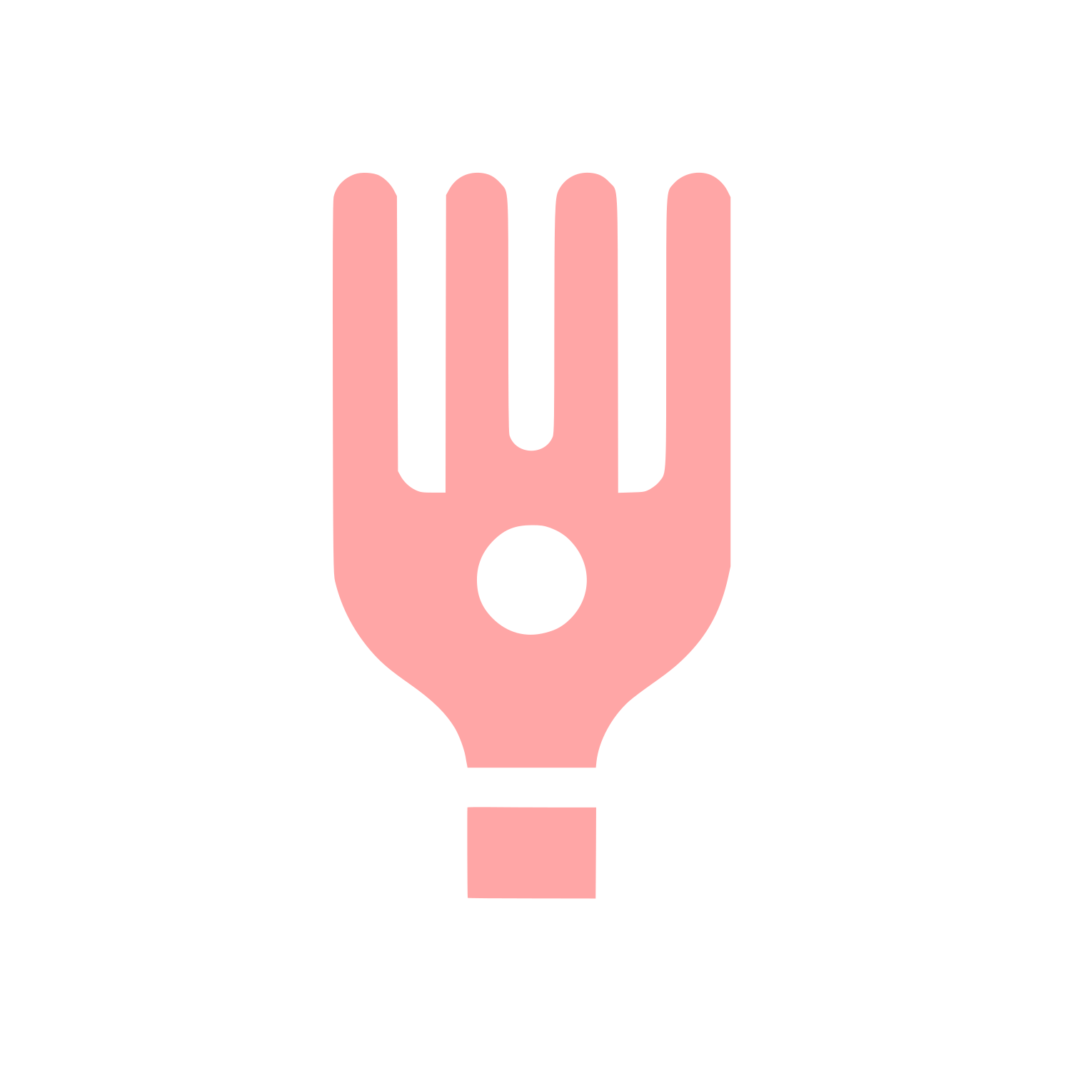 Hand Silhouette Logo #ffa6a6
