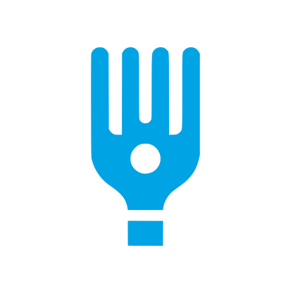 Hand Silhouette Logo #00a3e4