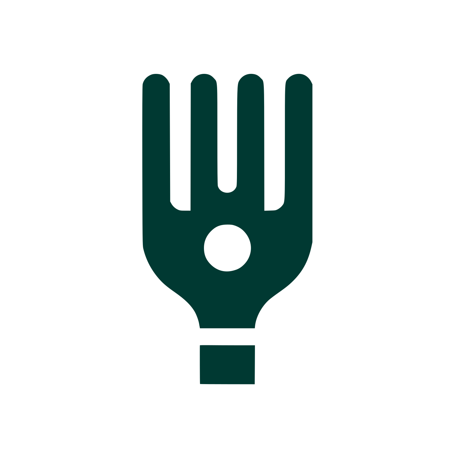 Hand Silhouette Logo #003932