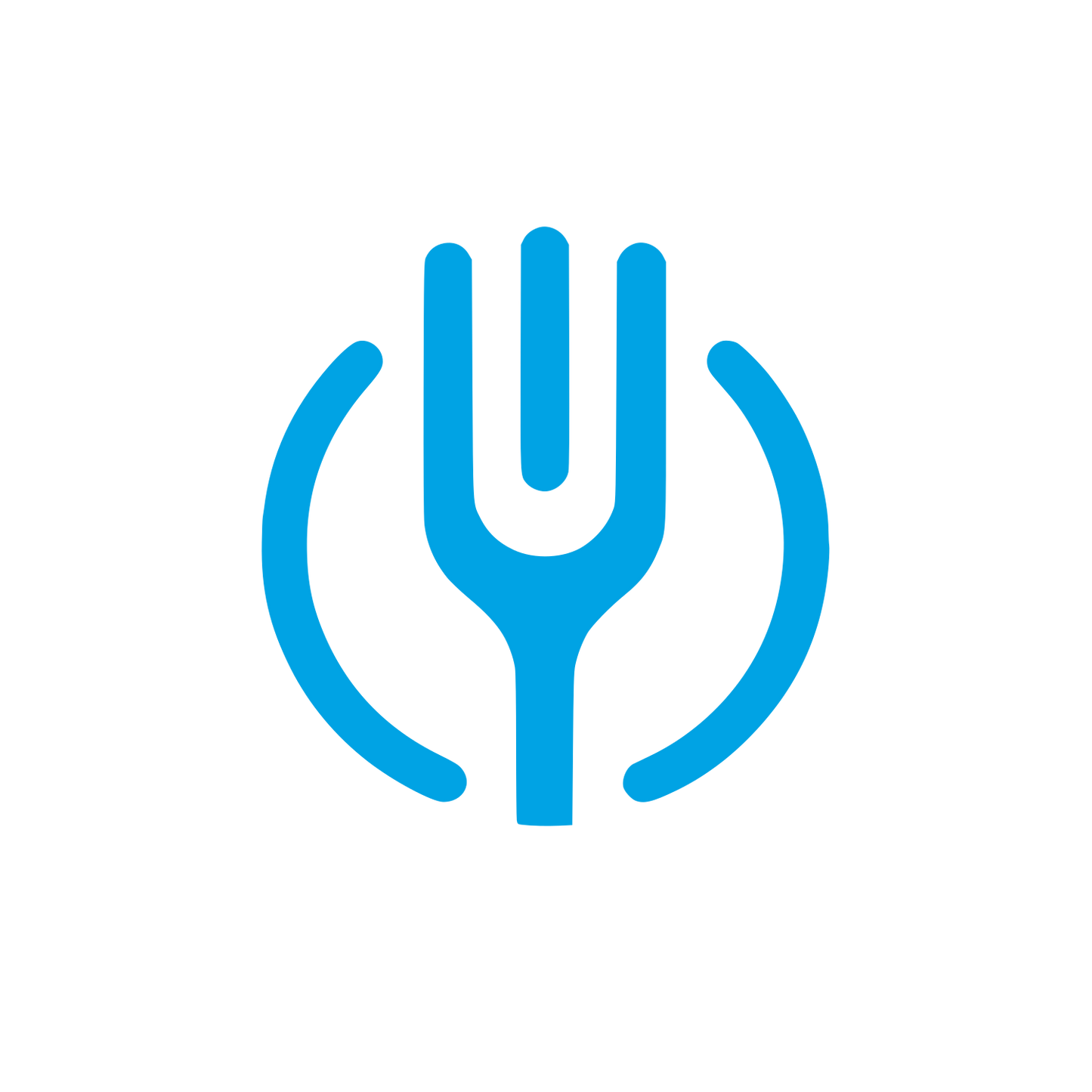Circular Fork Logo #00a3e4