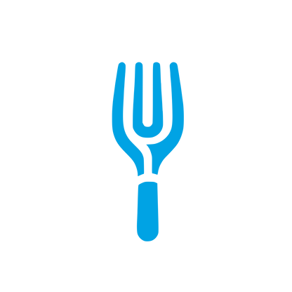 Fork Silhouette Logo #00a3e4