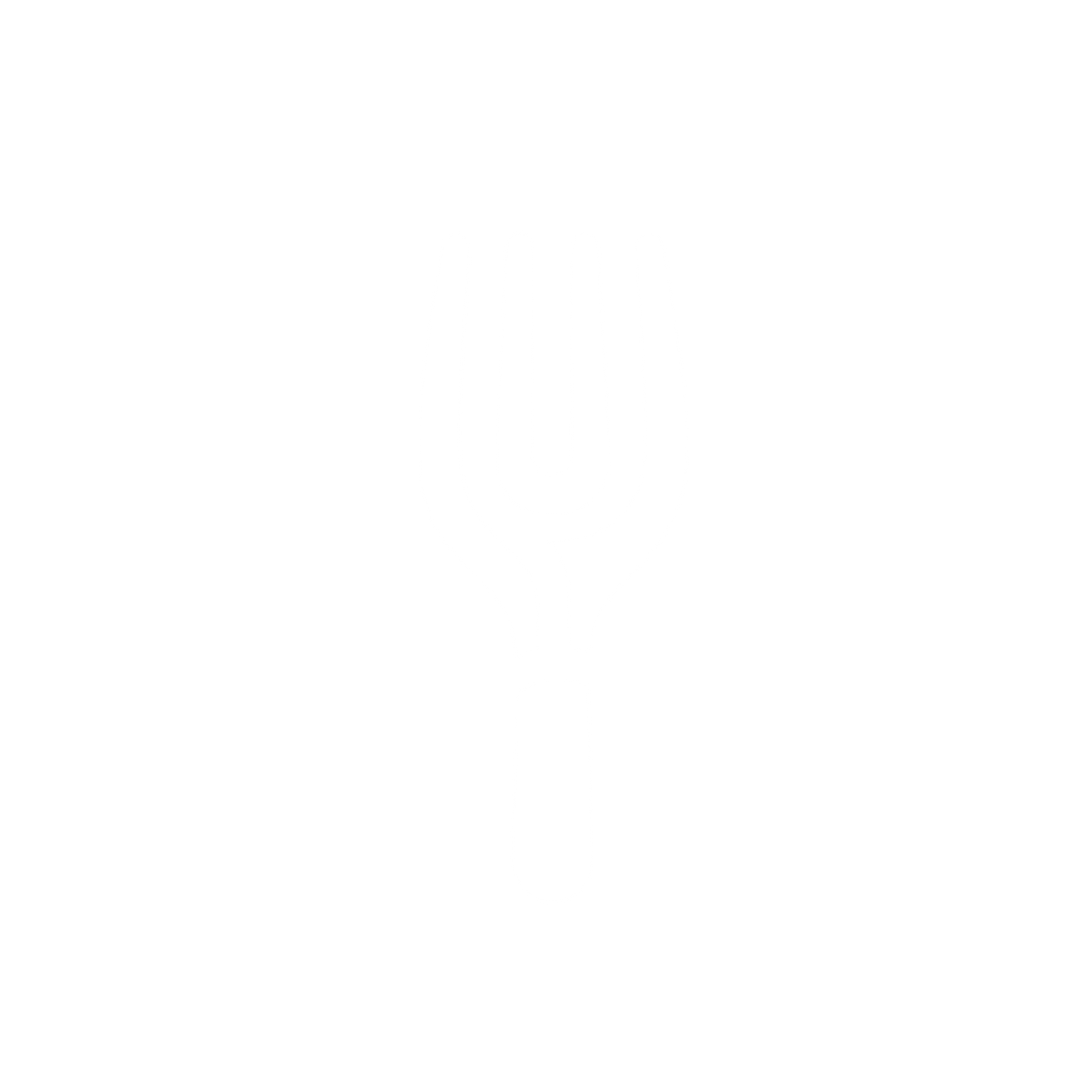 Fork Silhouette Logo #ffffff