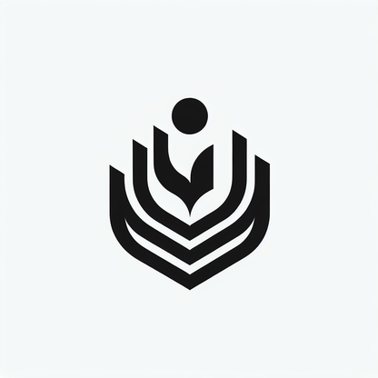 Abstract Fountain Shield Logo