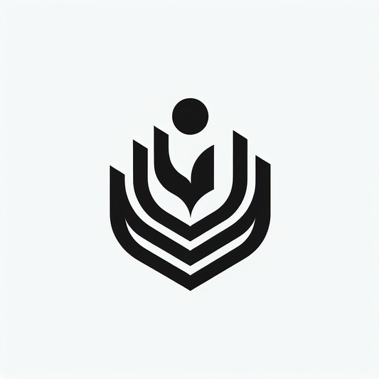 Abstract Fountain Shield Logo