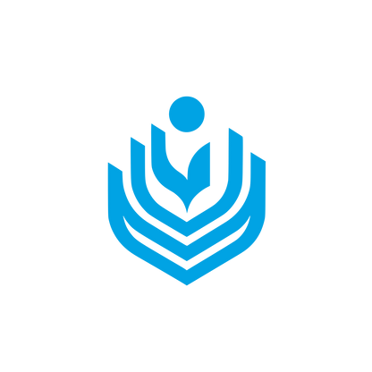 Abstract Fountain Shield Logo #00a3e4