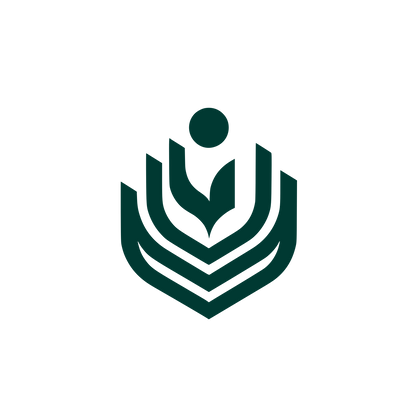 Abstract Fountain Shield Logo #003932