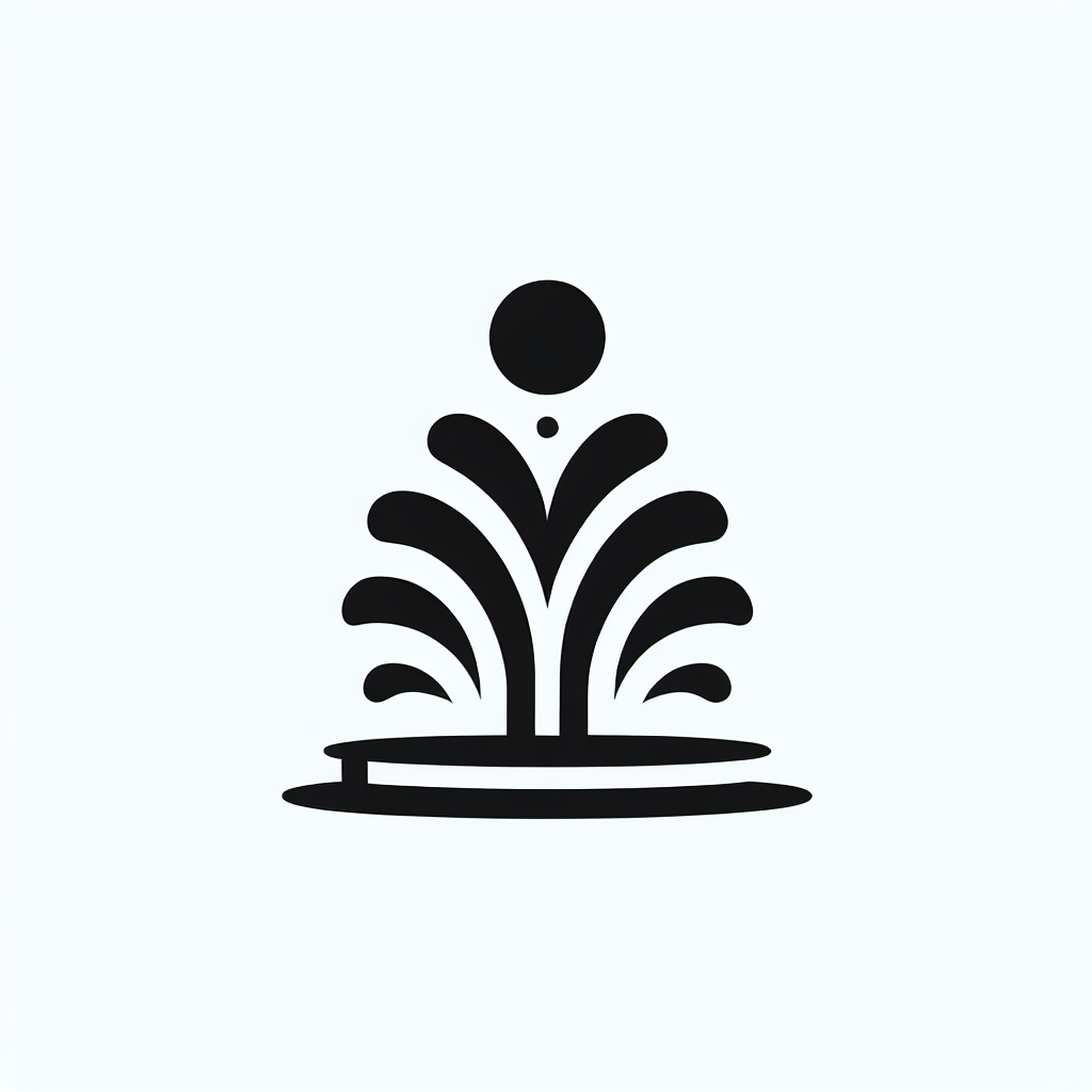 Abstract Fountain Logo