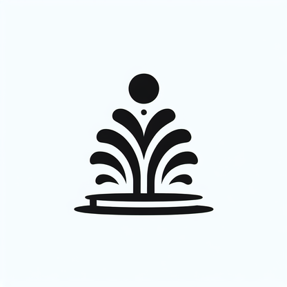 Abstract Fountain Logo