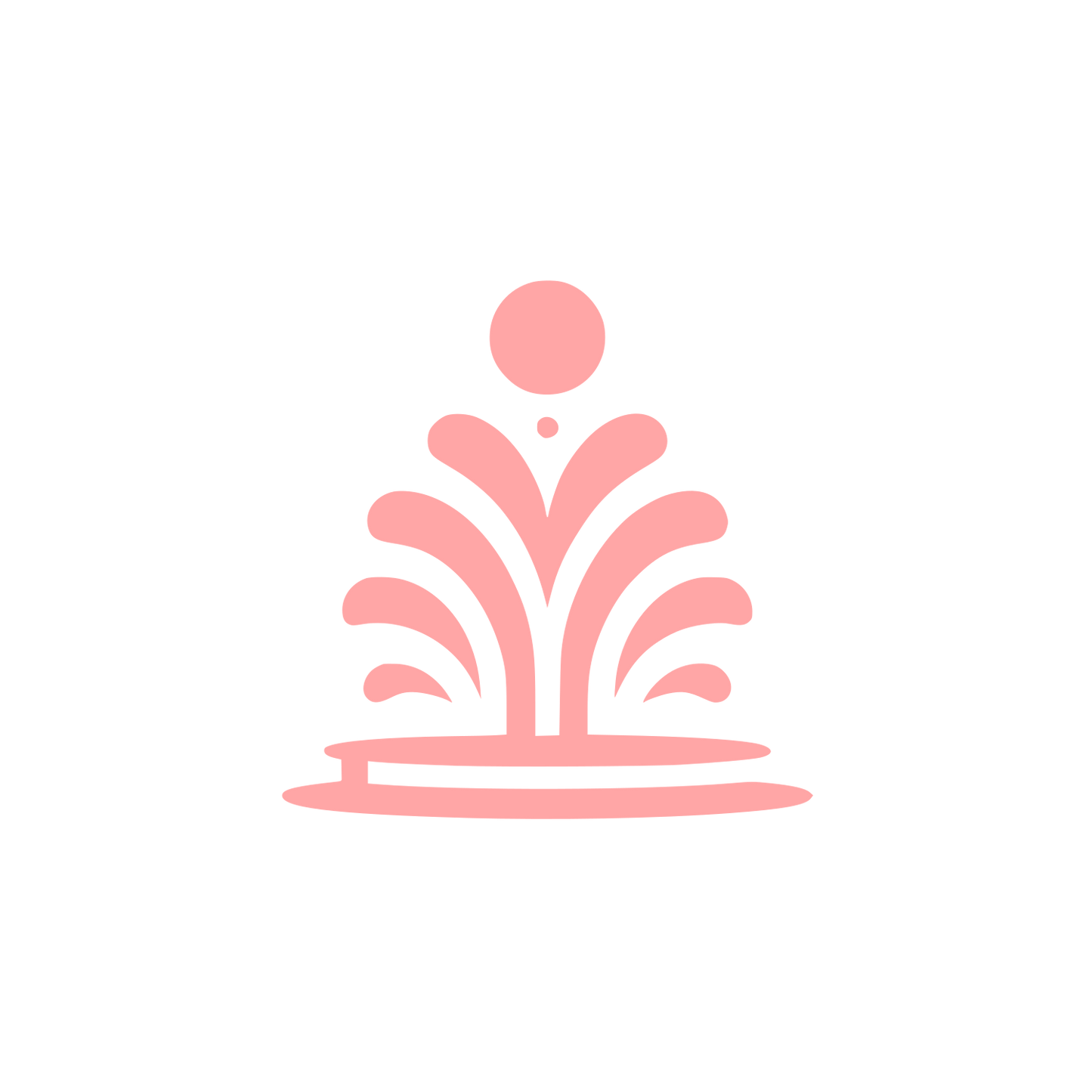 Abstract Fountain Logo #ffa6a6