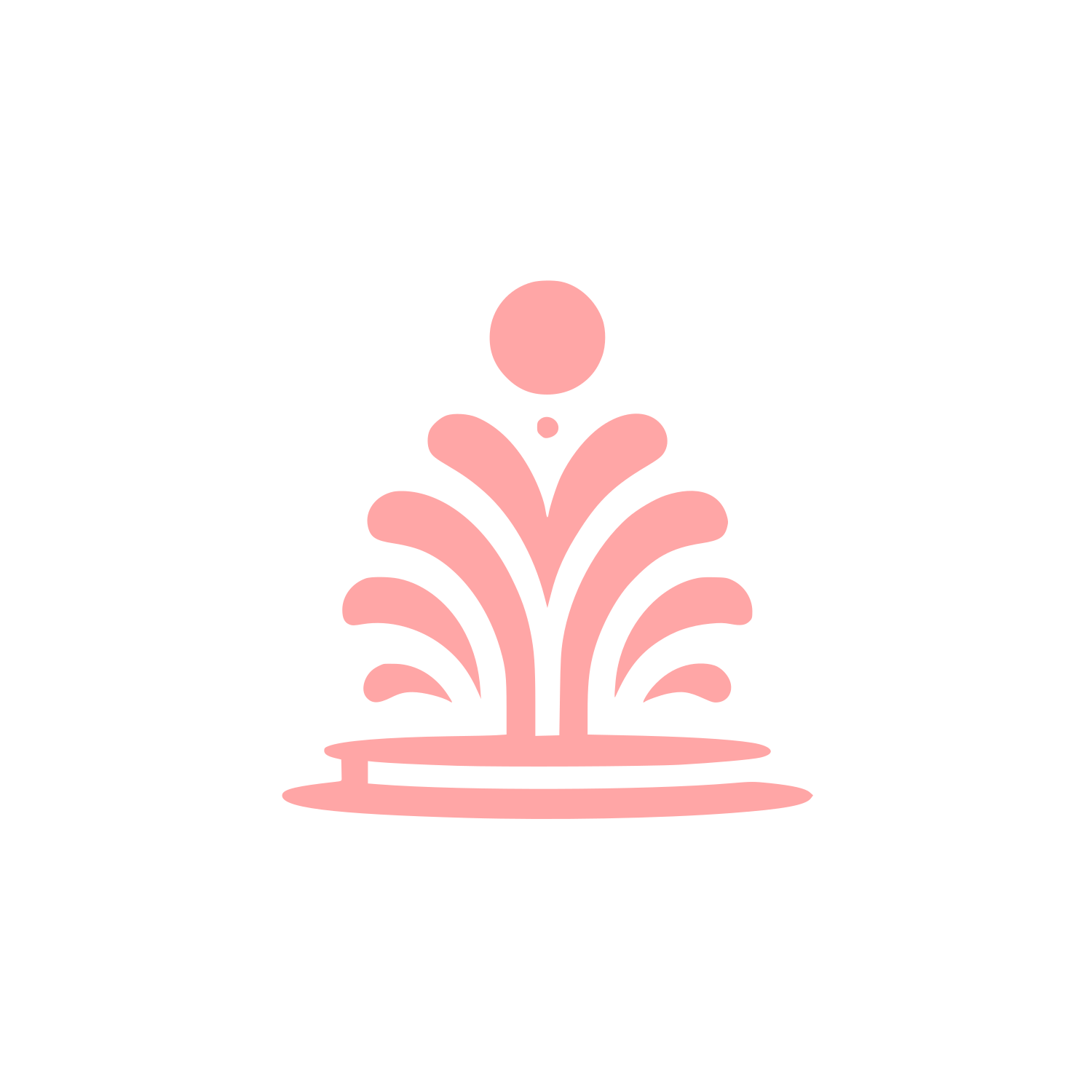 Abstract Fountain Logo #ffa6a6