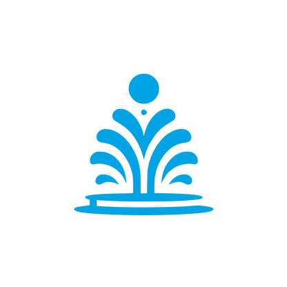 Abstract Fountain Logo #00a3e4