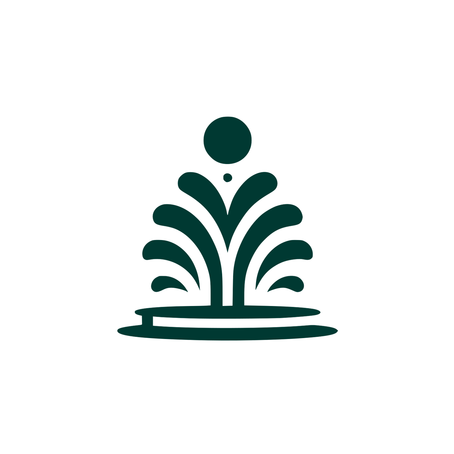 Abstract Fountain Logo #003932