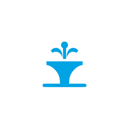 Abstract Fountain Logo #00a3e4