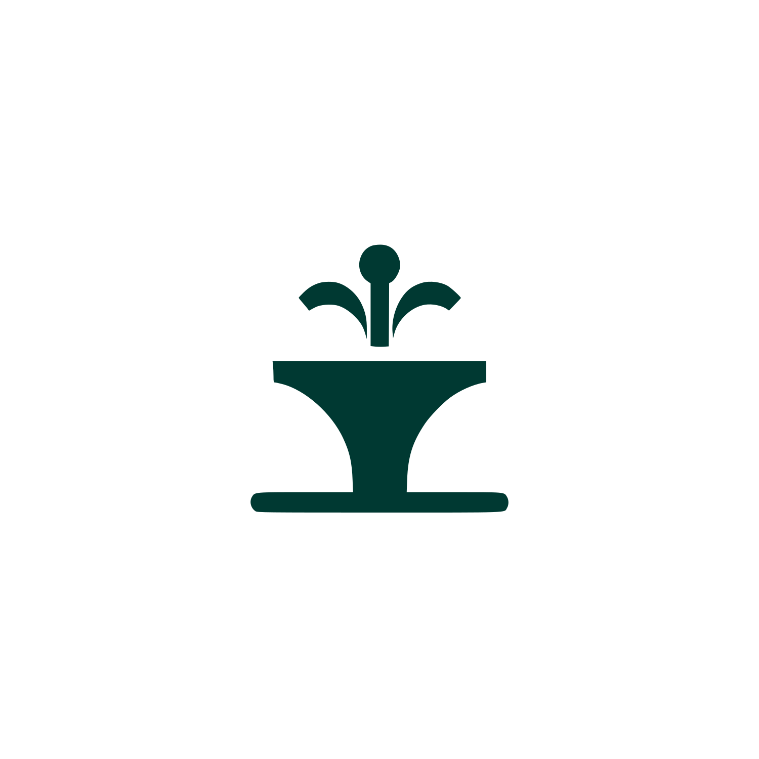 Abstract Fountain Logo #003932