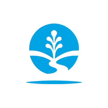 Abstract Fountain Logo #00a3e4