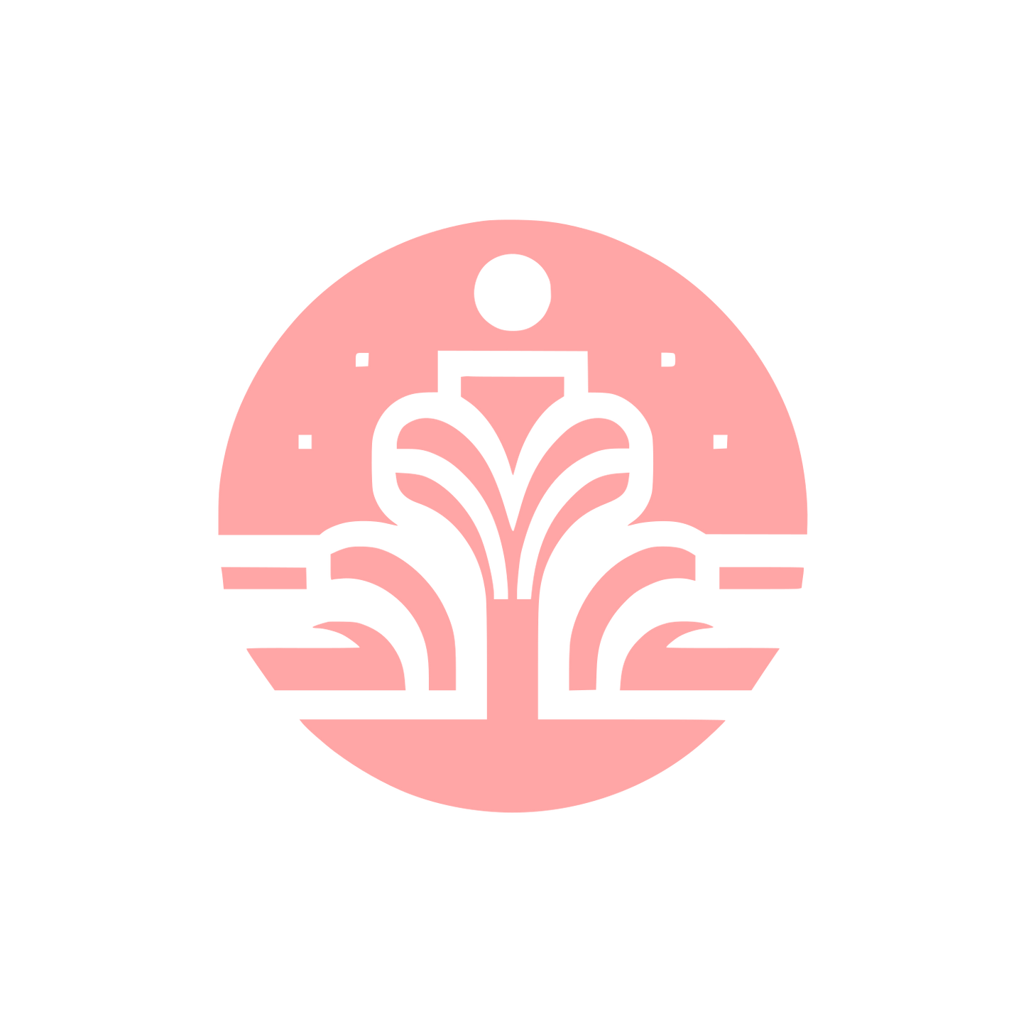 Abstract Fountain Logo #ffa6a6