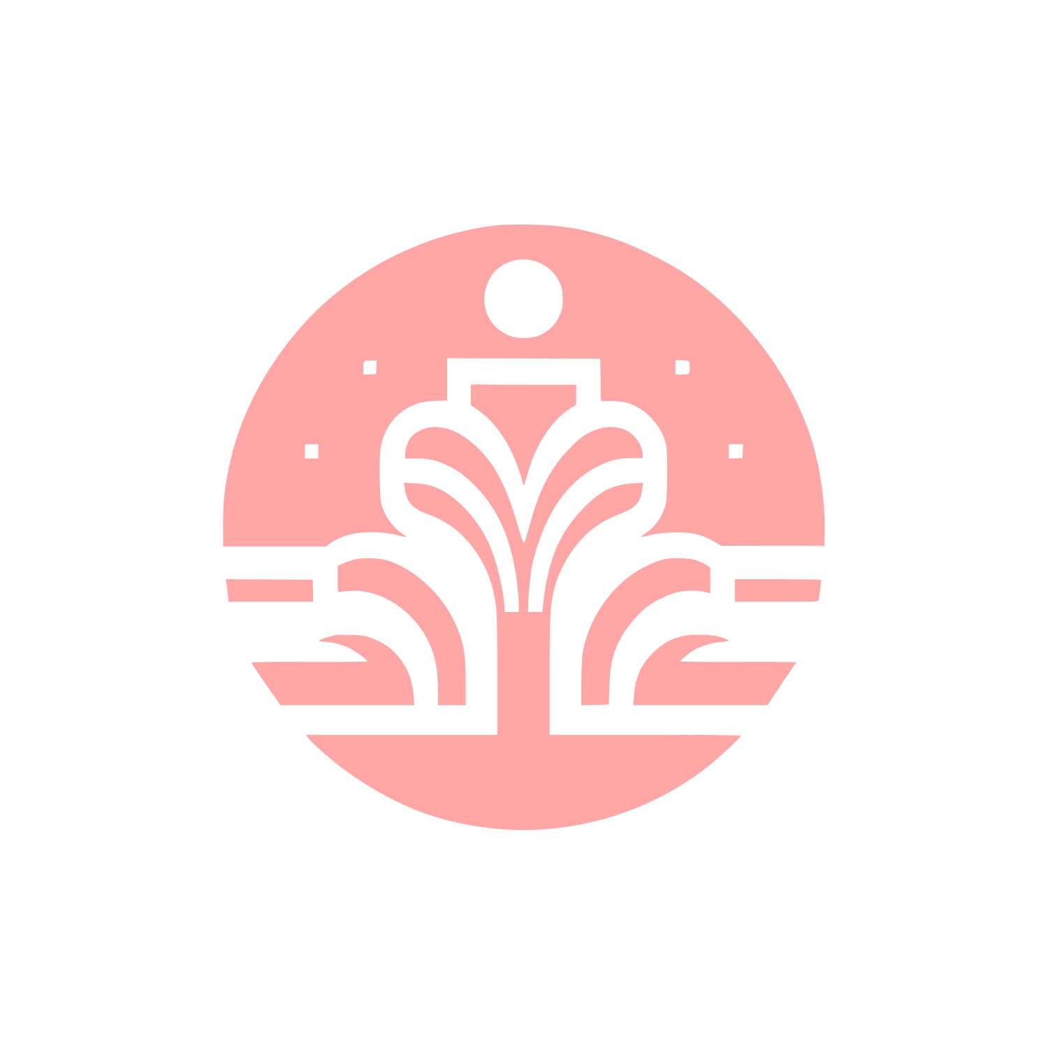 Abstract Fountain Logo #ffa6a6