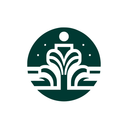 Abstract Fountain Logo #003932