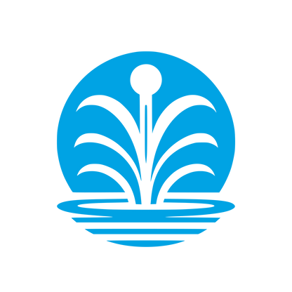 Abstract Fountain Logo #00a3e4
