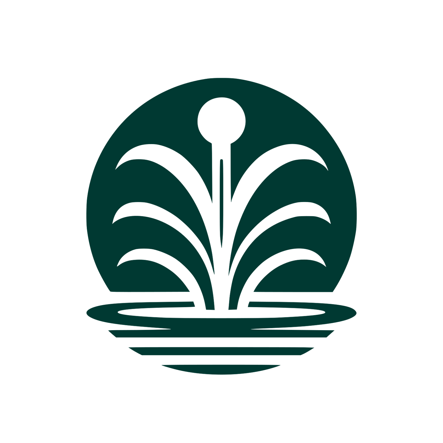 Abstract Fountain Logo #003932