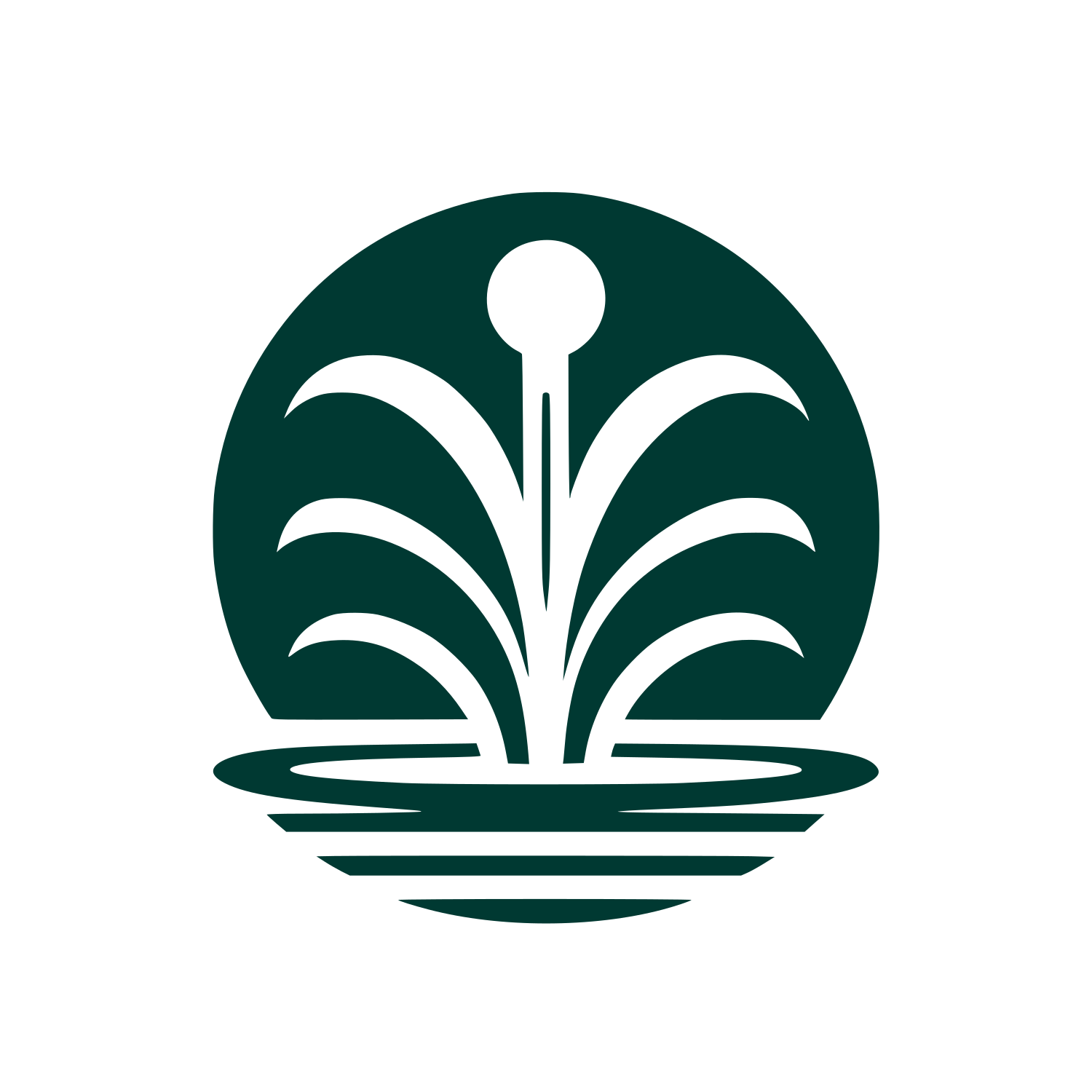 Abstract Fountain Logo #003932