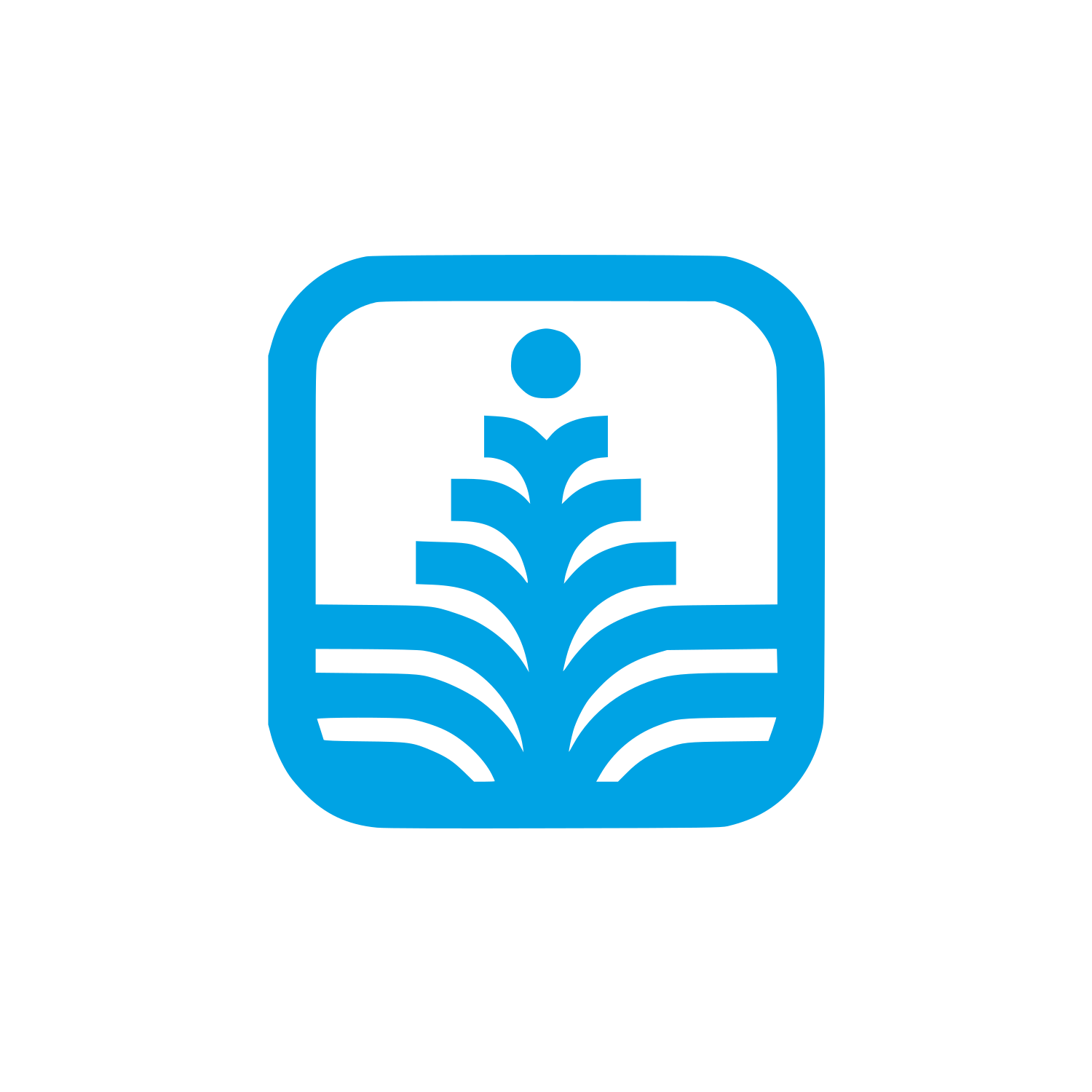 Agriculture Brand Logo #00a3e4