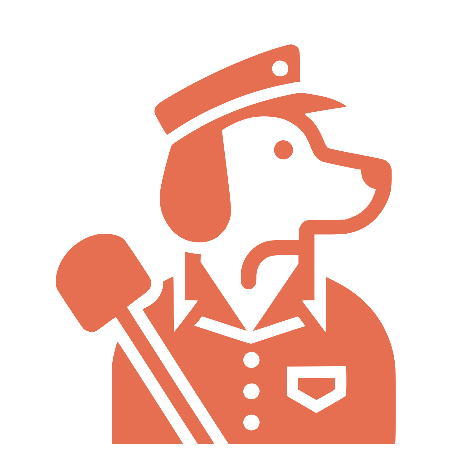 Conductor Dog Logo #E76F51