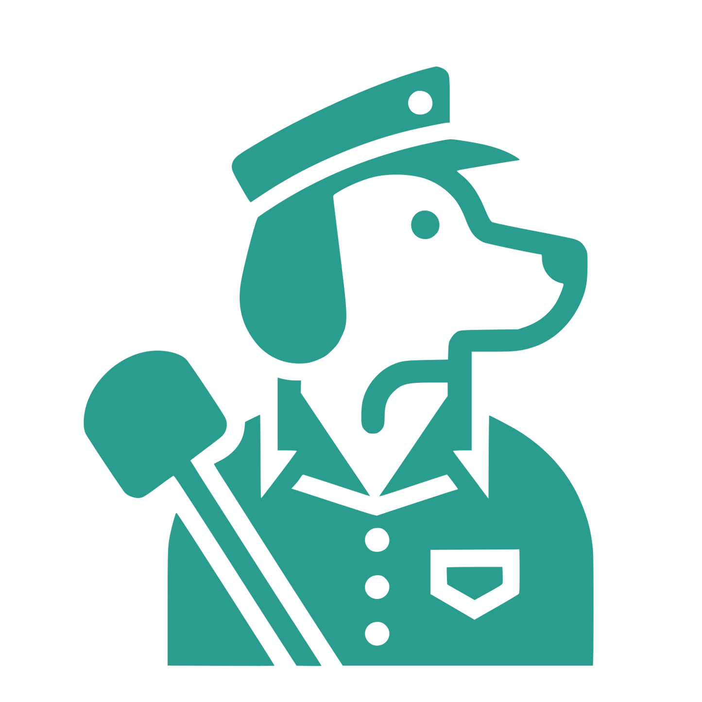 Conductor Dog Logo #2A9D8F