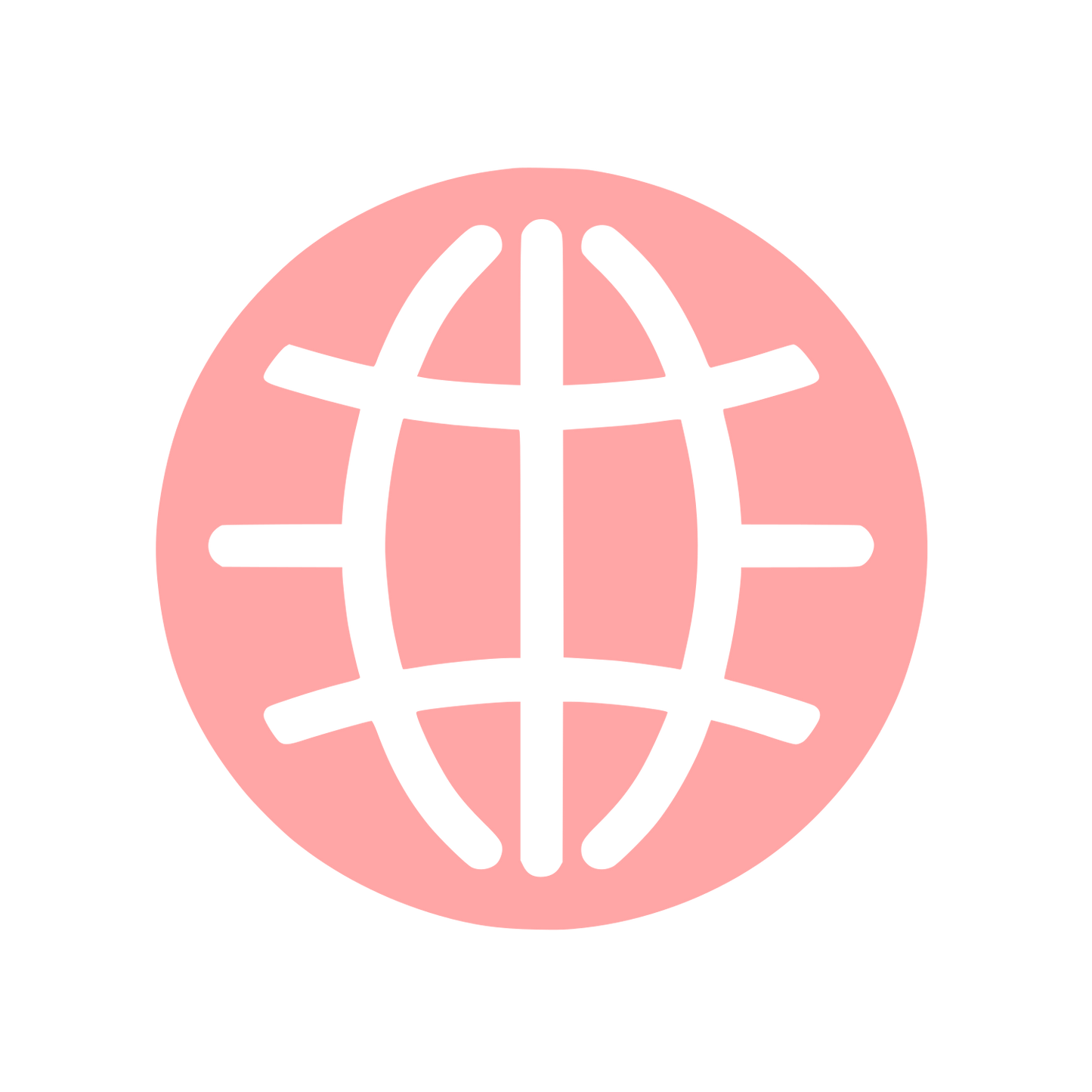 Simplified Globe Logo #ffa6a6
