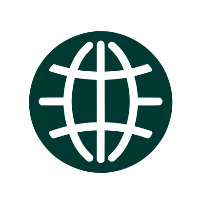 Simplified Globe Logo #003932