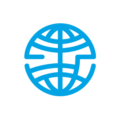 Globe Grid Logo #00a3e4