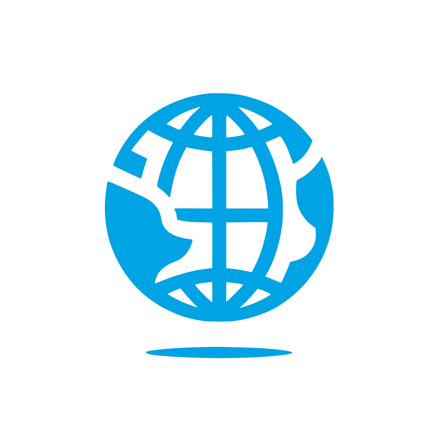 Global Sphere Logo #00a3e4