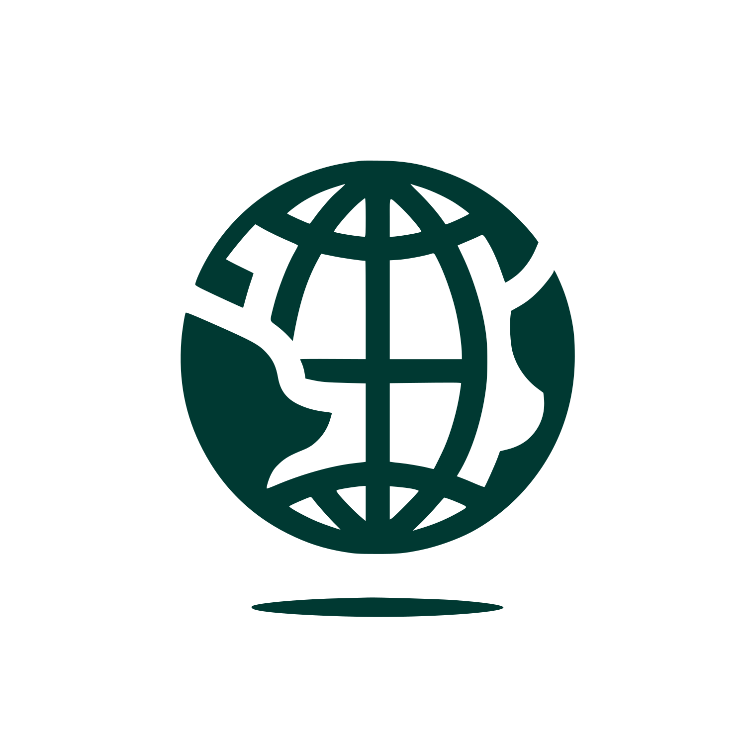 Global Sphere Logo #003932